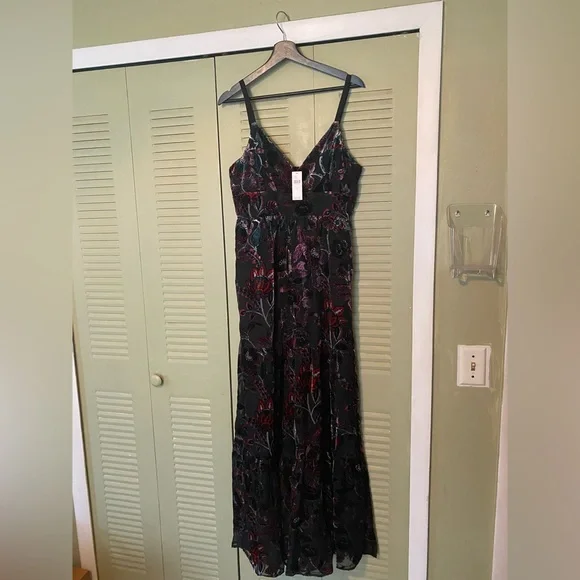 HUTCH TIERED VELVET JUMPSUIT - Picture 4 of 8
